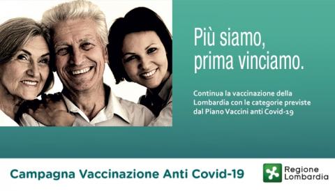 banner pubblicitario campagna vaccinale contro sars-cov-2