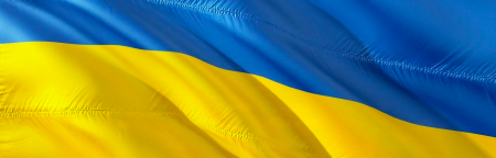 bandiera ucraina sventolante